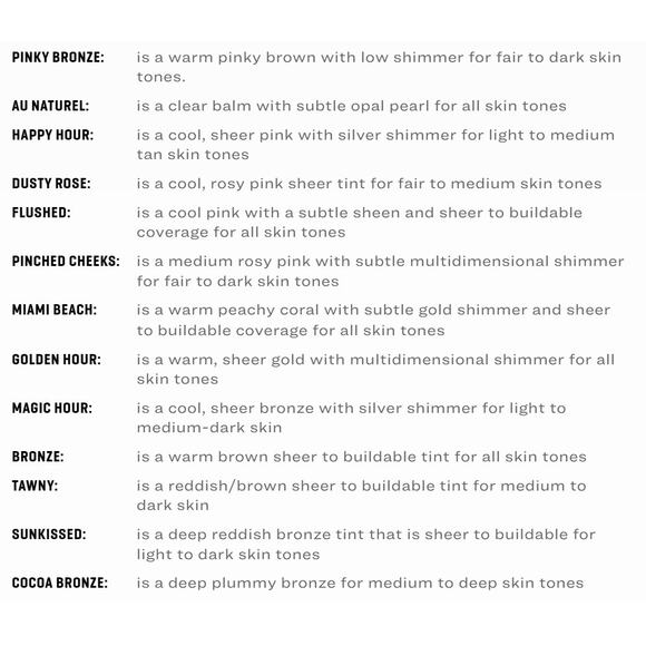 Choose 6 x1g Shades Miracle Balm Jones Road Bobbi Brown - Picture 12 of 13